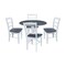 International Concepts 42 in. Dual Drop Leaf Dining Table with 4 Madrid LadderBack Chairs K05-42DP-C2-4 - alternate 1